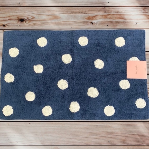 NWT Kate Spade Torrington Dot Bath Rug - Picture 3 of 6